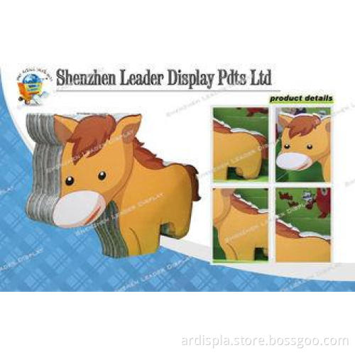 Free Standing Cardboard Display Stands With Horse Graphic